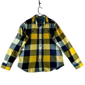 American Eagle Mens Check Shirt Size L Long Sleeve Classic Collared